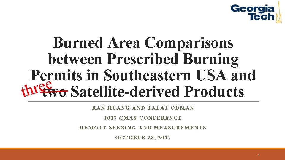 Burned Area Comparisons between Prescribed Burning Permits in Southeastern USA and e e r