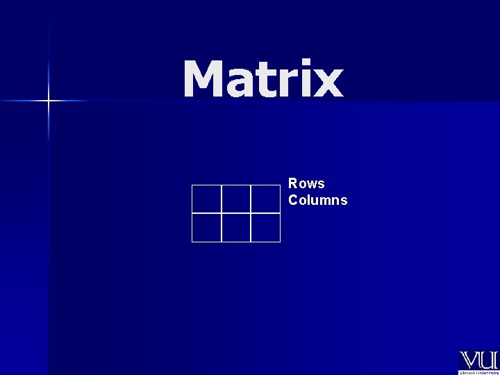 Matrix Rows Columns 