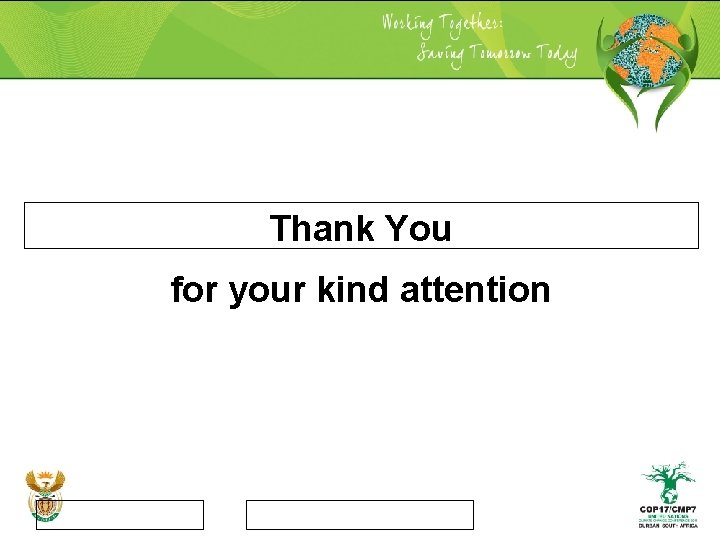 Thank You for your kind attention 