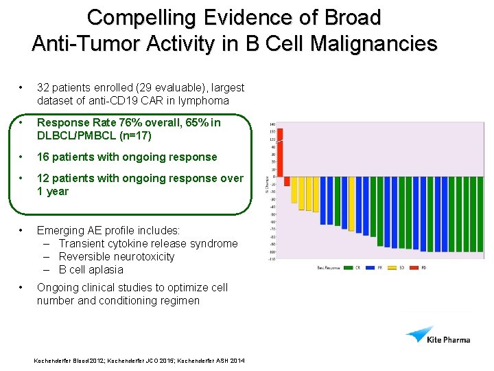 Compelling Evidence of Broad Anti-Tumor Activity in B Cell Malignancies • 32 patients enrolled
