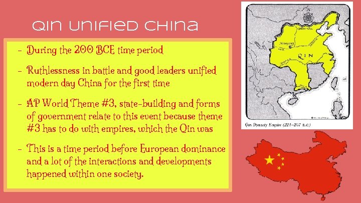 Qin Unified China - During the 200 BCE time period - Ruthlessness in battle