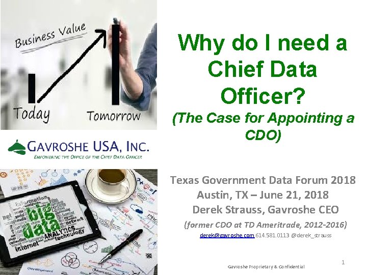 Why do I need a Chief Data Officer? (The Case for Appointing a CDO)