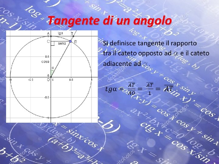  • Tangente di un angolo 