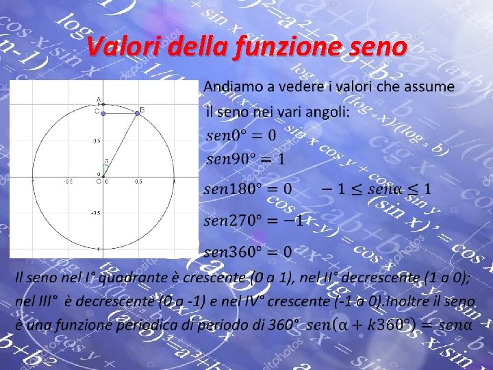 Valori della funzione seno • 