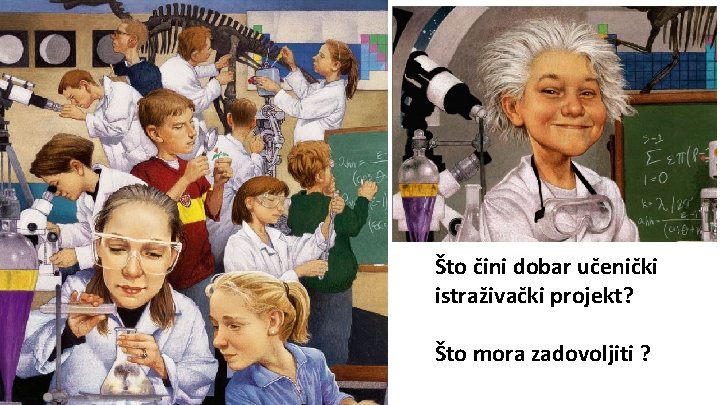 Što čini dobar učenički istraživački projekt? Što mora zadovoljiti ? 