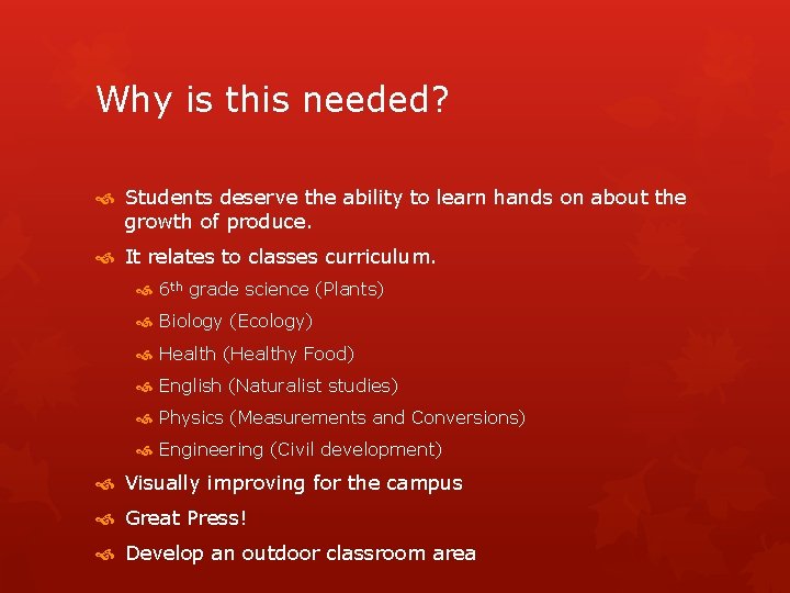 Why is this needed? Students deserve the ability to learn hands on about the