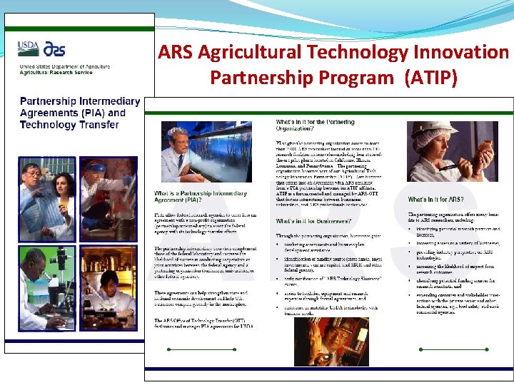 ARS Agricultural Technology Innovation Partnership Program (ATIP) 