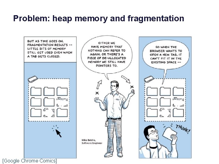 Problem: heap memory and fragmentation [Google Chrome Comics] 