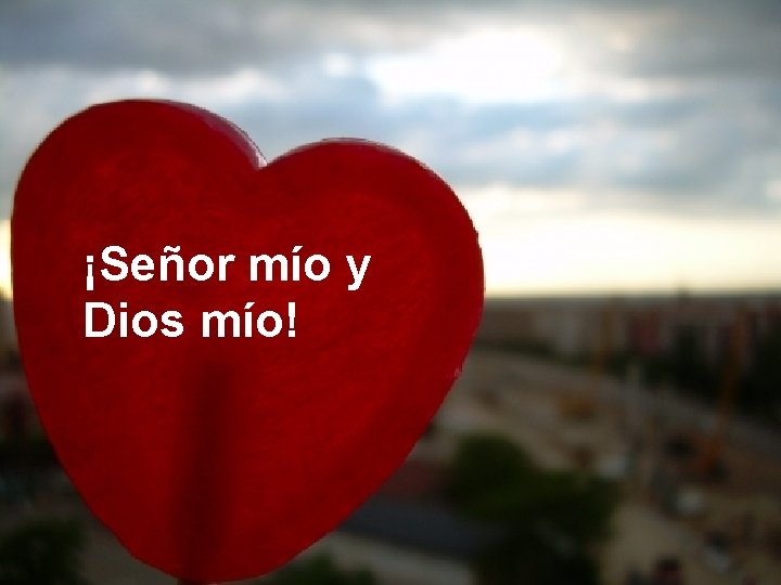 ¡Señor mío y Dios mío! 