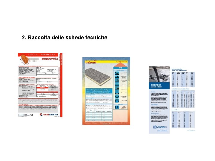 LABORATORIO Dal Progetto al Cantiere CORSO DI PRODUZIONE EDILIZIA E CANTIERE 2. Raccolta delle LABORATORIO Dal Progetto al Cantiere CORSO DI PRODUZIONE EDILIZIA E CANTIERE 2. Raccolta delle