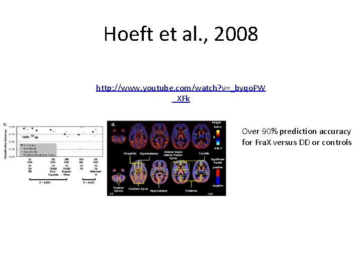 Hoeft et al. , 2008 http: //www. youtube. com/watch? v=_byqo. PW _XFk Over 90%