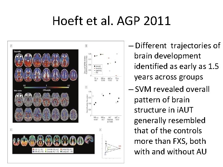 Hoeft et al. AGP 2011 – Different trajectories of brain development identified as early