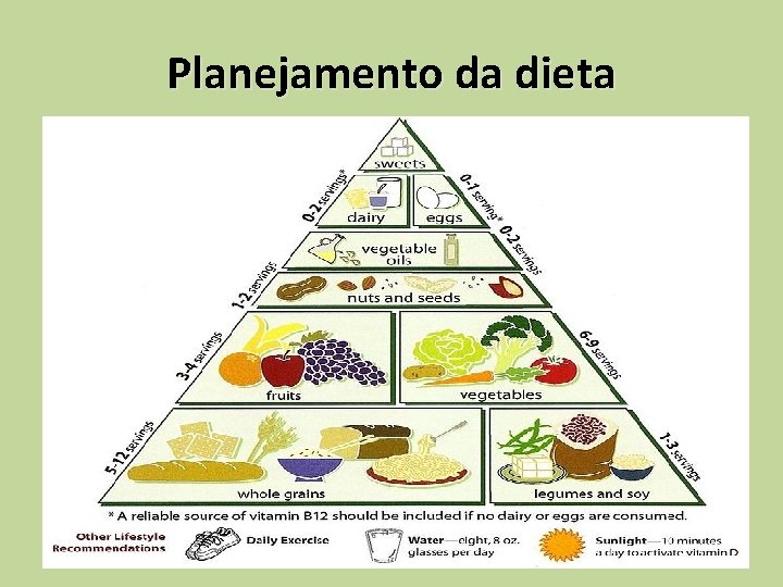 Planejamento da dieta 