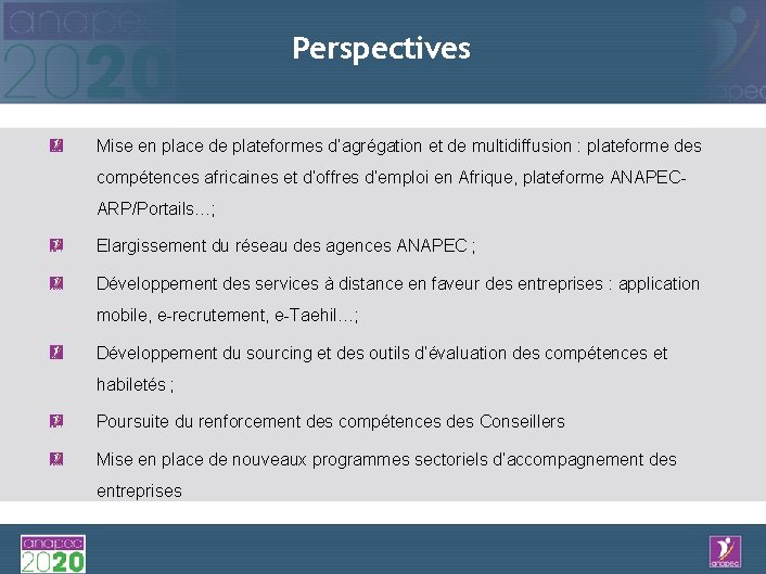 Perspectives Mise en place de plateformes d’agrégation et de multidiffusion : plateforme des compétences
