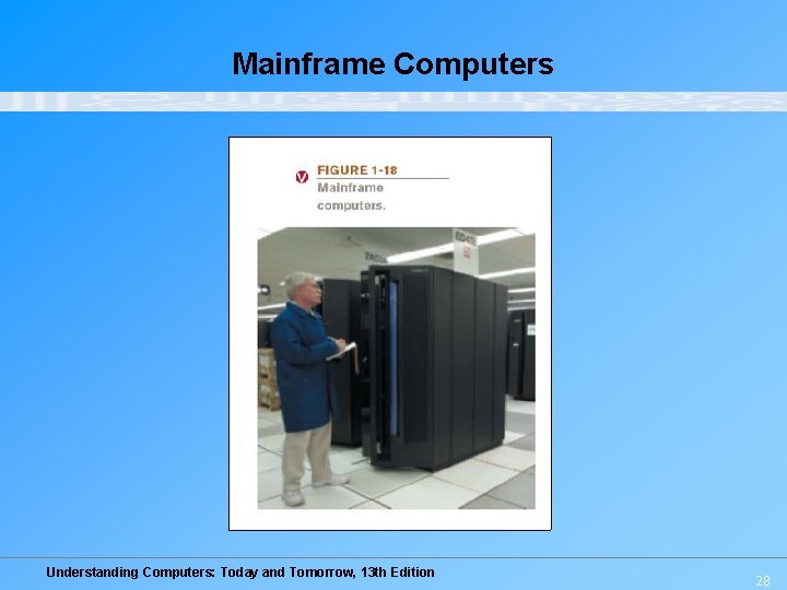 Mainframe Computers Understanding Computers: Today and Tomorrow, 13 th Edition 28 