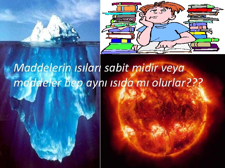 Maddelerin ısıları sabit midir veya maddeler hep aynı ısıda mı olurlar? ? ? 