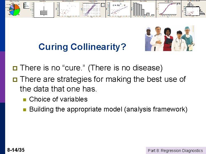 Curing Collinearity? There is no “cure. ” (There is no disease) p There are