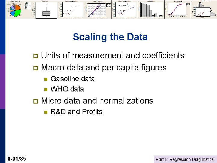 Scaling the Data Units of measurement and coefficients p Macro data and per capita