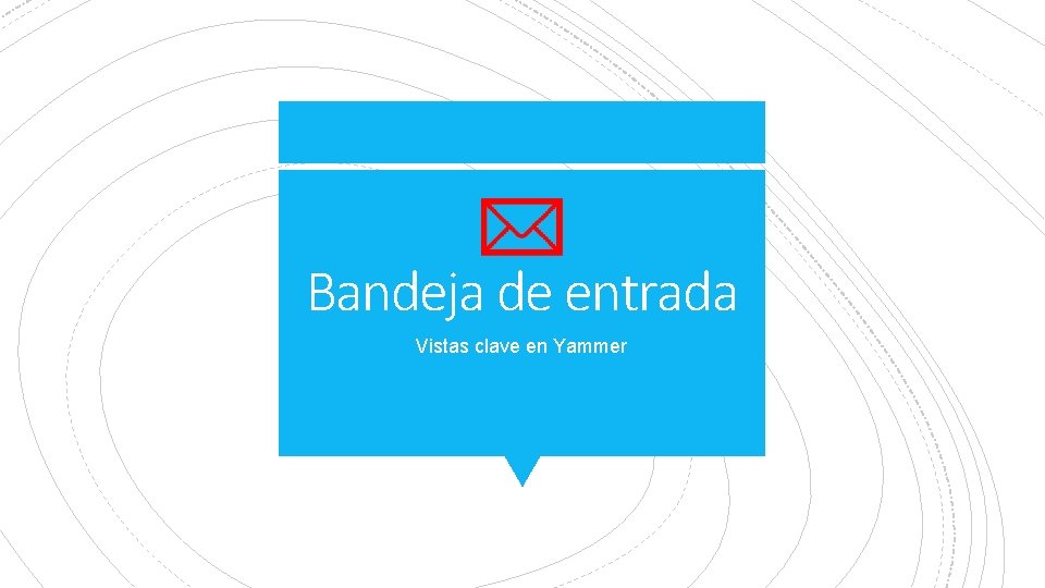 Bandeja de entrada Vistas clave en Yammer 