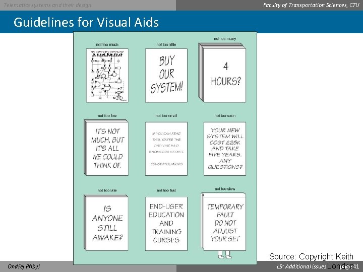 Telematics systems and their design Faculty of Transportation Sciences, CTU Guidelines for Visual Aids