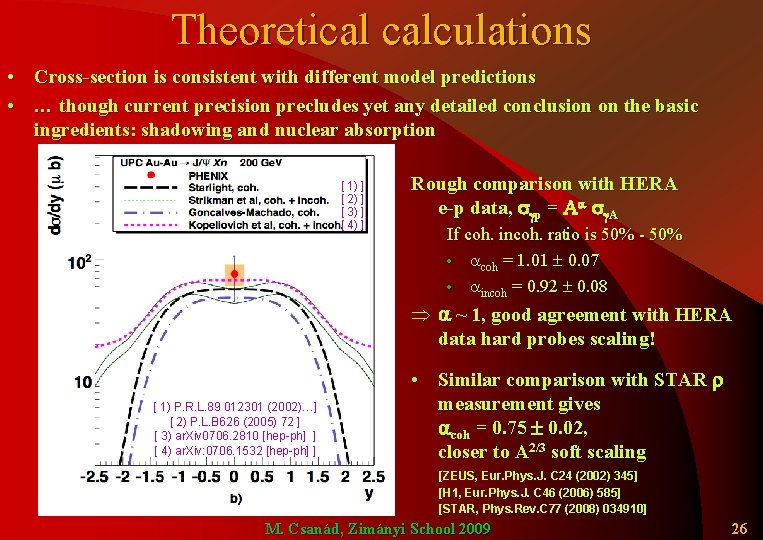 Theoretical calculations • Cross-section is consistent with different model predictions • … though current