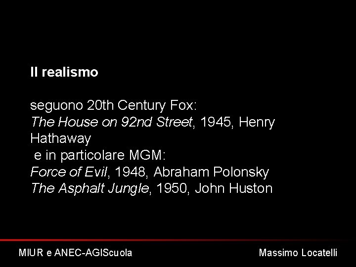 Il realismo seguono 20 th Century Fox: The House on 92 nd Street, 1945,