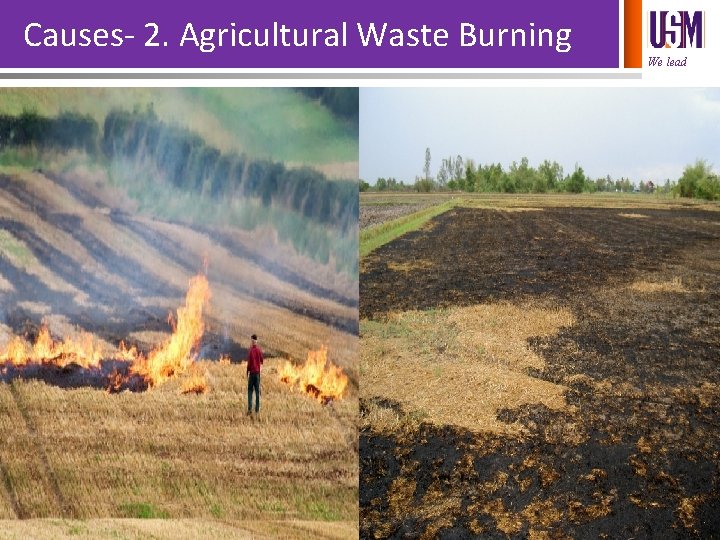 Causes- 2. Agricultural Waste Burning We lead 