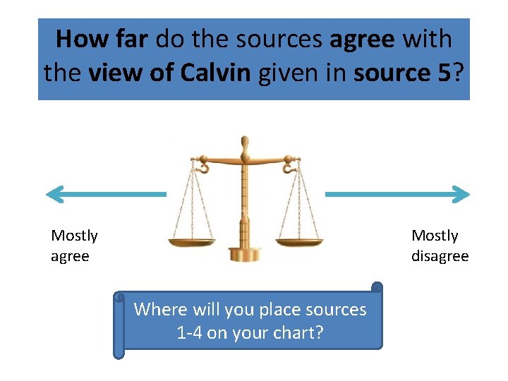 How far do the sources agree with the view of Calvin given in source