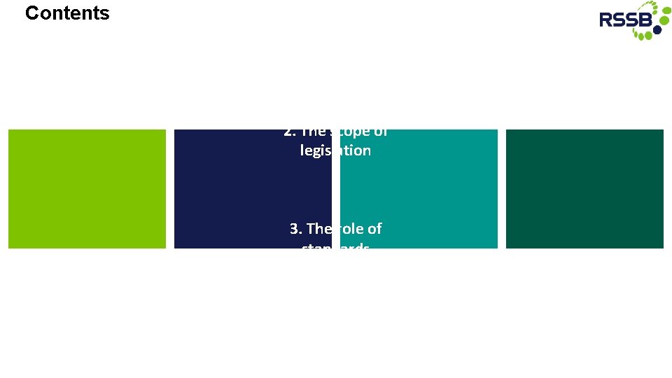 Contents 1. The key principles of legal framework 2. The scope of legislation 3.