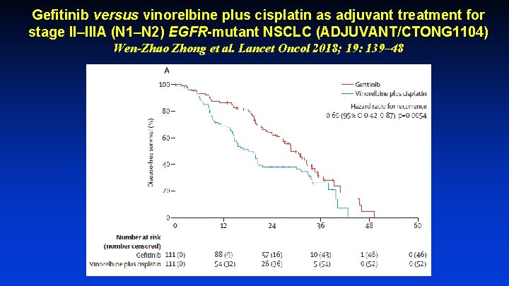 Gefitinib versus vinorelbine plus cisplatin as adjuvant treatment for stage II–IIIA (N 1–N 2)