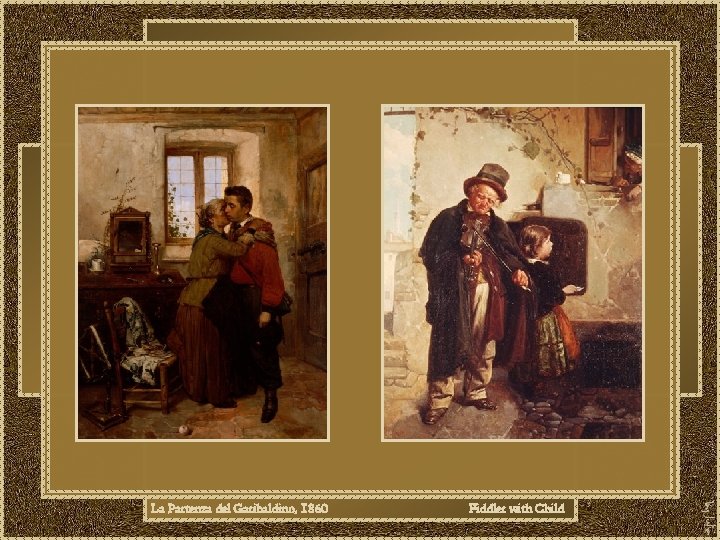 La Partenza del Garibaldino, 1860 Fiddler with Child 