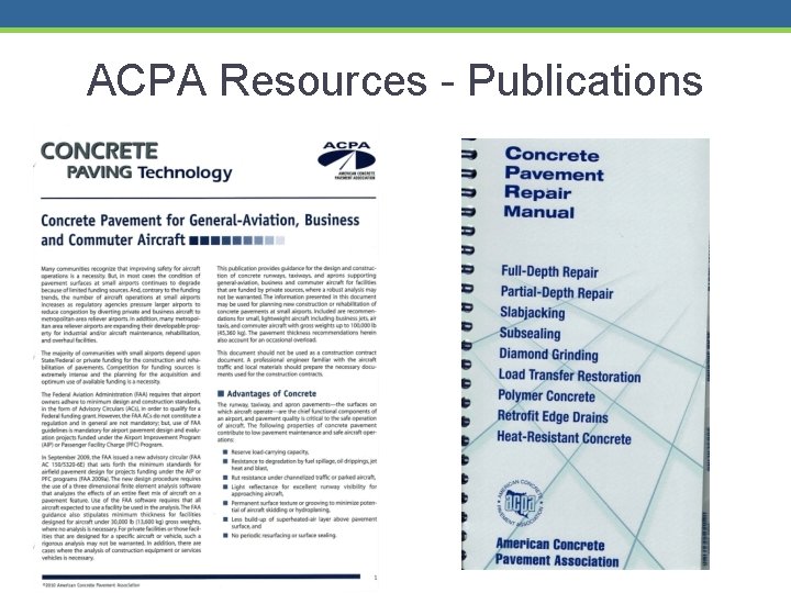 ACPA Resources - Publications 