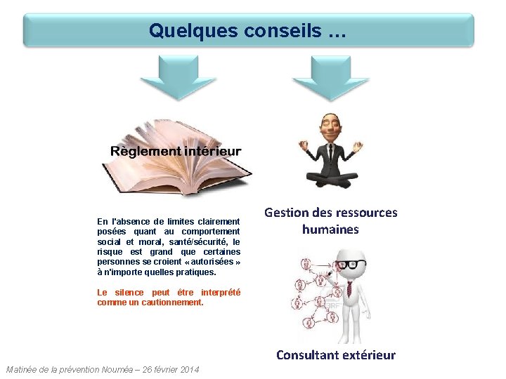 Quelques conseils … En l'absence de limites clairement posées quant au comportement social et Quelques conseils … En l'absence de limites clairement posées quant au comportement social et