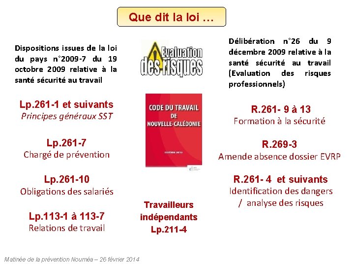 Que dit la loi … Délibération n° 26 du 9 décembre 2009 relative à Que dit la loi … Délibération n° 26 du 9 décembre 2009 relative à