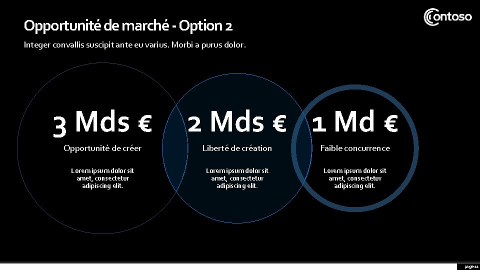 Opportunité de marché - Option 2 Integer convallis suscipit ante eu varius. Morbi a