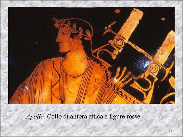 Apollo. Collo di anfora attica a figure rosse 14 