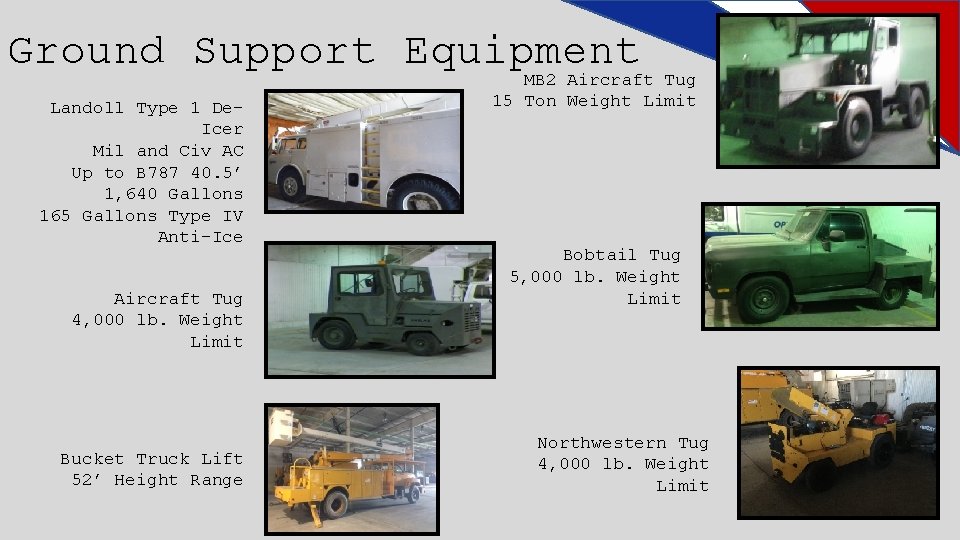 Ground Support Equipment MB 2 Aircraft Tug Landoll Type 1 De. Icer Mil and