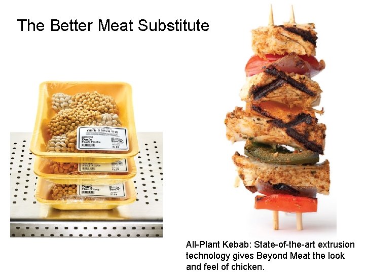 The Better Meat Substitute All-Plant Kebab: State-of-the-art extrusion technology gives Beyond Meat the look