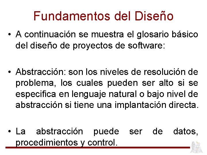 Fundamentos del Diseño • A continuación se muestra el glosario básico del diseño de