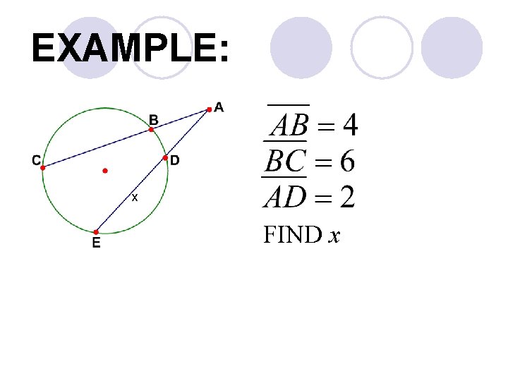 EXAMPLE: x FIND x 