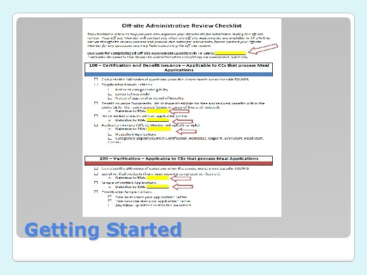 Getting Started Getting Started