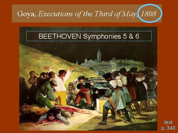 Goya, Executions of the Third of May, 1808 BEETHOVEN Symphonies 5 & 6 text