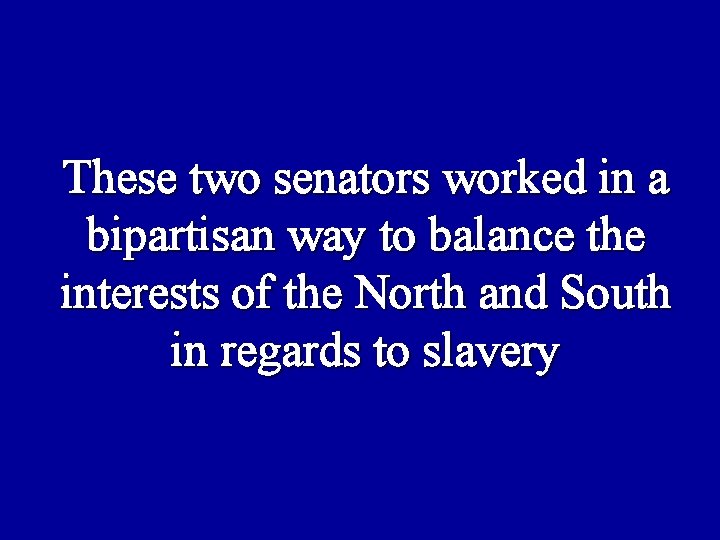 These two senators worked in a bipartisan way to balance the interests of the