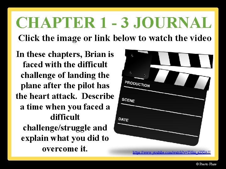 CHAPTER 1 - 3 JOURNAL Click the image or link below to watch the