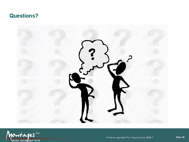 Questions? Portions copyright The Voyant Group 2006 -7 Slide 30 