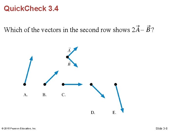 Quick. Check 3. 4 Which of the vectors in the second row shows 2