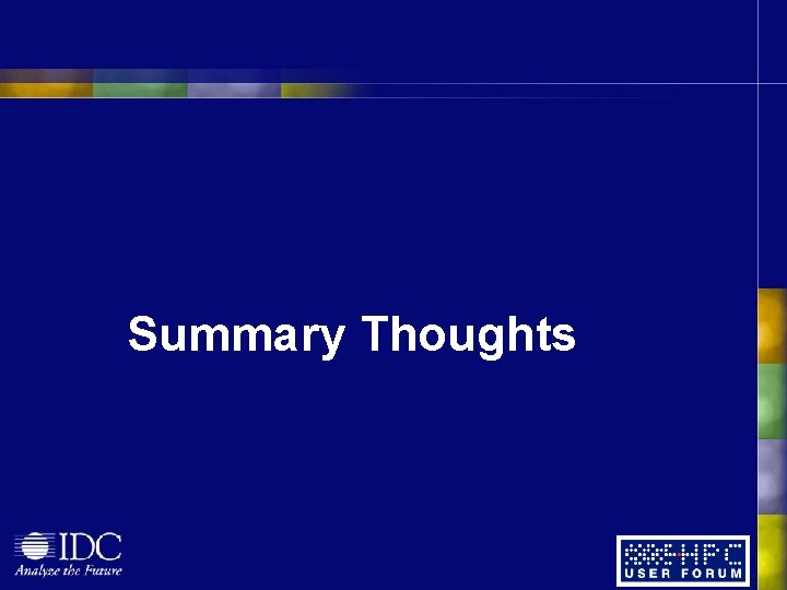 Summary Thoughts Summary Thoughts