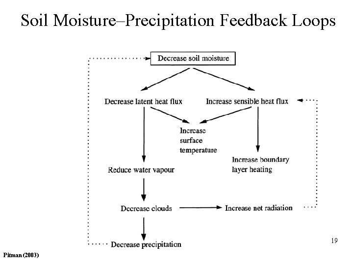 Soil Moisture–Precipitation Feedback Loops 19 Pitman (2003) ang 