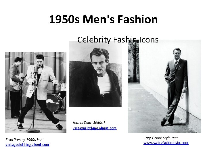 1950 s Men's Fashion Celebrity Fashin Icons James Dean 1950 s I vintageclothing. about.