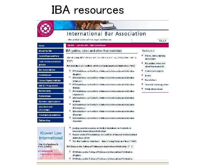 IBA resources 